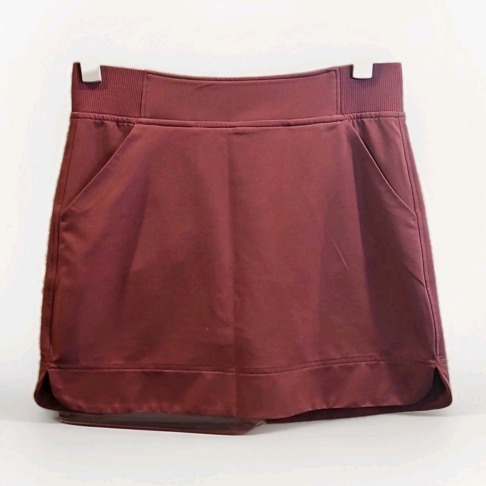 32 Degrees Skirt Sz XS‎ Stretch Pull-On Active Skort Pockets Scarlet Oak #657